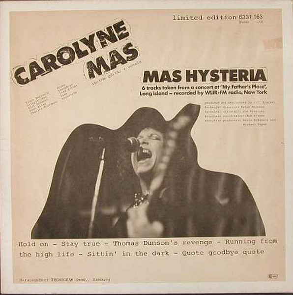 Carolyne Mas - Mas Hysteria - LP / Vinyl