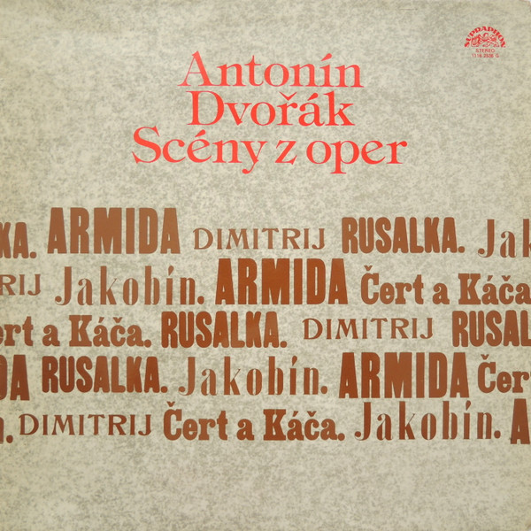 Antonín Dvořák - Scény Z Oper - LP / Vinyl
