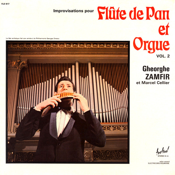 Gheorghe Zamfir Et Marcel Cellier - Improvisations Pour Fl?te De Pan Et Orgue Vol. 2 - LP / Vinyl
