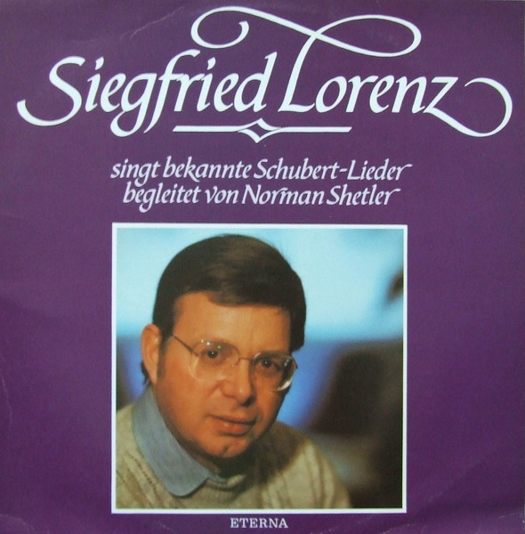 Siegfried Lorenz - Siegfried Lorenz Singt Bekannte Schubert-Lieder - LP / Vinyl