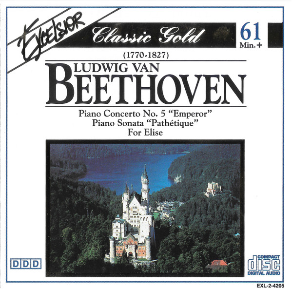 Ludwig van Beethoven - Piano Concerto No. 5 "Emperor" · Piano Sonata "Pathétique" · For Elise - CD