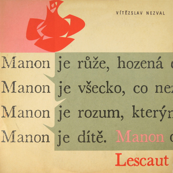 Vítězslav Nezval - Manon Lescaut - LP / Vinyl