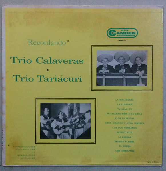 Trio Calaveras - Trio Tariácuri - Recordando* - LP / Vinyl