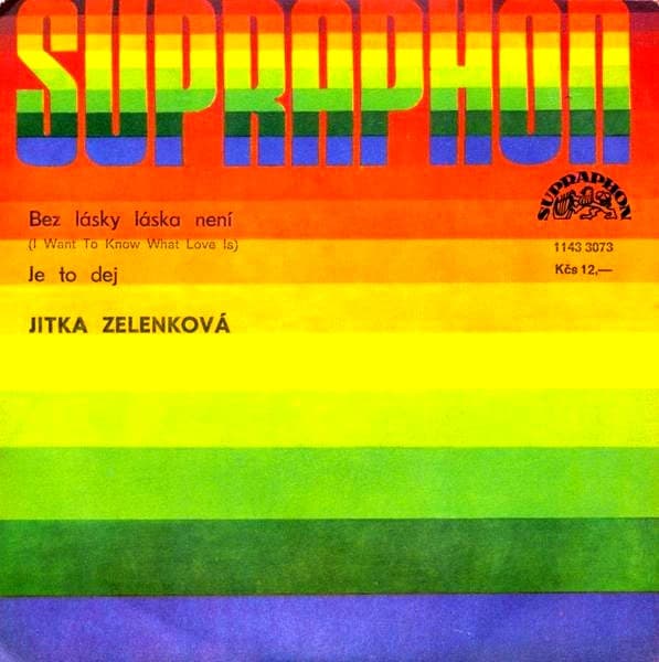 Jitka Zelenková - Bez Lásky Láska Není (I Want To Know What Love Is) / Je To Dej - SP / Vinyl