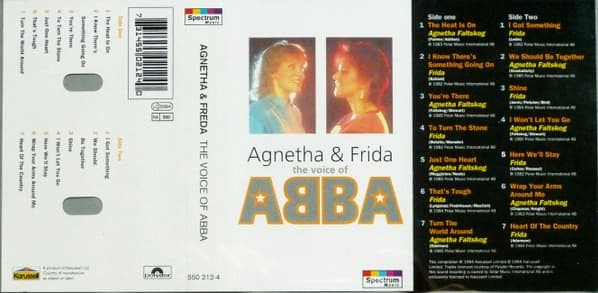 Agnetha Fältskog & Frida - The Voice Of ABBA - MC / kazeta