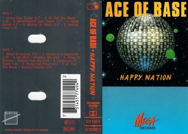 Ace Of Base - Happy Nation - MC / kazeta
