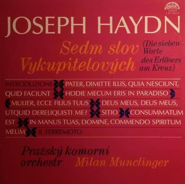 Joseph Haydn / Prague Chamber Orchestra - Sedm slov vykupitelových - LP / Vinyl